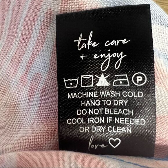 Nic+Zoe Water Blooms Wide Leg Pants Womens XL Pull On Tropical Floral Resort - Picture 8 of 8